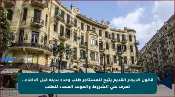 قانون الإيجار القديم يتيح للمستأجر طلب وحدة بديلة قبل الإخلاء.. تعرف على الشروط والموعد المحدد للطلب